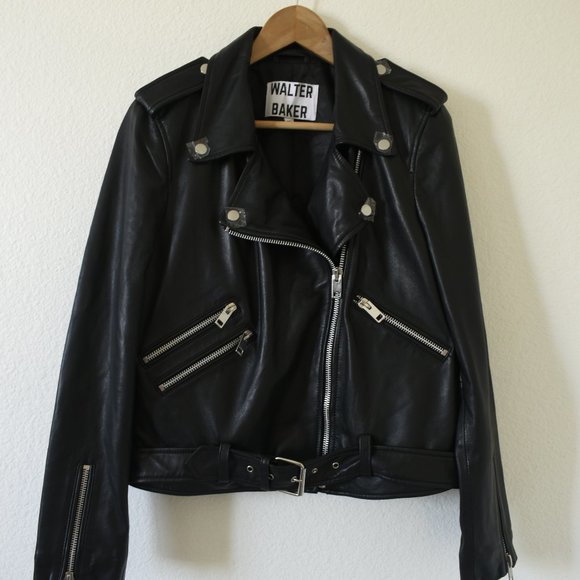 Walter Baker Allison Leather Moto Jacket. XL - Picture 3 of 16